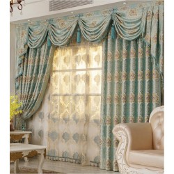 Custom Made Majesty Luxurious Curtains Blockout+Sheer+Valance