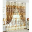 Classical Double Layers Curtains With Jacquard Weaves Design Custom Made