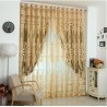 Classical Double Layers Curtains With Jacquard Weaves Design Custom Made