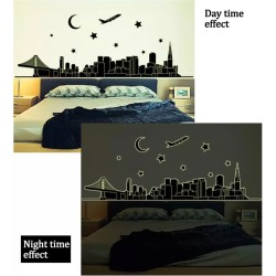 Glow In The Dark City Wall Stickers