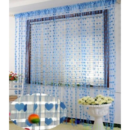 Hearts Lines Strings Curtains Drapes Decorations For Wall Or Door
