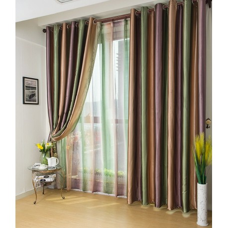 Modern Double Layers Curtains Custom, Double Layer Curtains